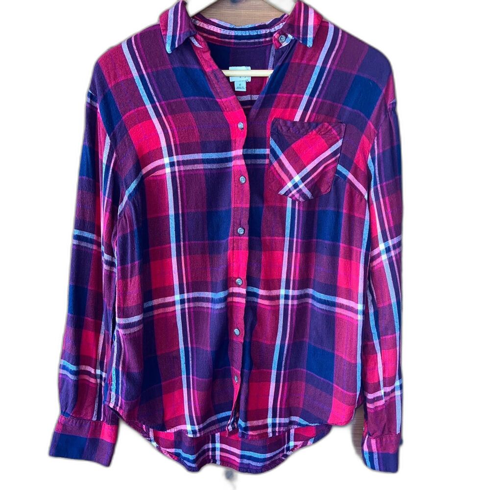 A new Day Plaid Button Up Small